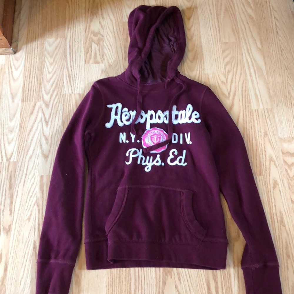 Aeropostale burgundy hoodie